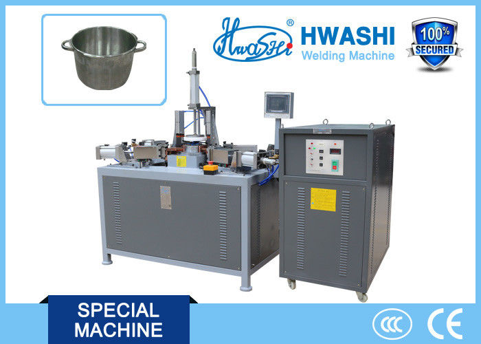 Mesin Pengelasan Proyeksi Baja Rostless dengan 15KVA Power 8000J Energy Storage dan 1500kg Pressurization untuk Soup Pot Handles