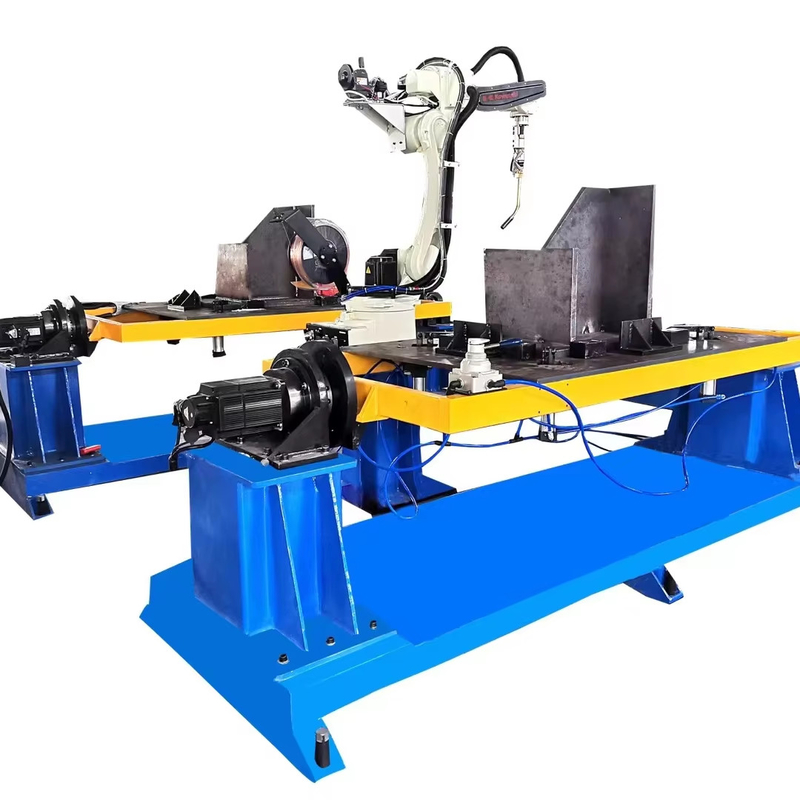 Hwashi Industrial MIG Welding Robots Beam Welding Robot Untuk Rangka Rak Penyimpanan