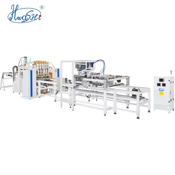 Peralatan Pengelasan HWASHI Gaya Gantry Otomatis Multi Head Spot Row Mesin Pengelasan Untuk Pagar Wire Mesh dalam Harga
