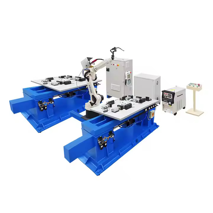 Hwashi Industrial MIG Welding Robots Beam Welding Robot Untuk Rangka Rak Penyimpanan