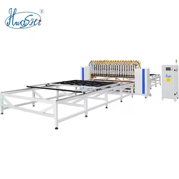 HWASHI Harga Terbaik Mesin Pengelasan Panel Wire Mesh Otomatis, Mesin Cuci Piring Wire Rack / Wire Shelf Spot Welding Machine