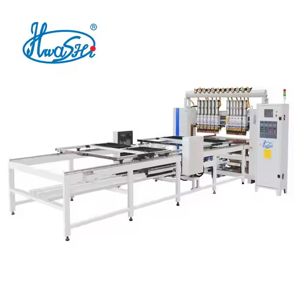 HWASHI Harga Terbaik Mesin Pengelasan Panel Wire Mesh Otomatis, Mesin Cuci Piring Wire Rack / Wire Shelf Spot Welding Machine