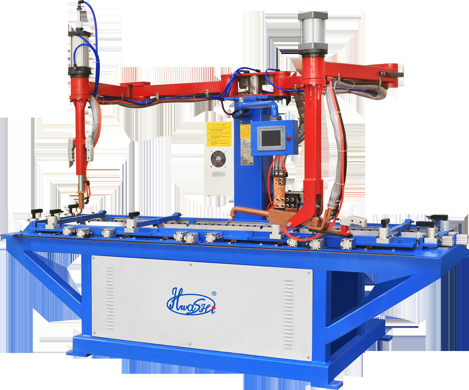 Resistance Multi Point Rocker Arm Table Seamless Desktop Platform Spot Welding Machine untuk lemari distribusi logam