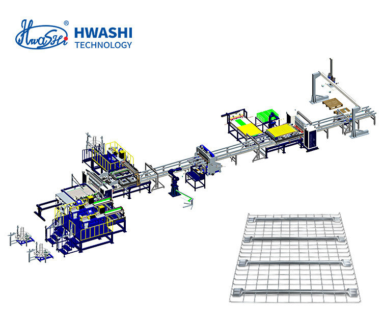 Hwashi Tingkatkan Proses Produksi Anda dengan Mesin Pengelasan Kandang Otomatis untuk Rak Dek Wire Mesh