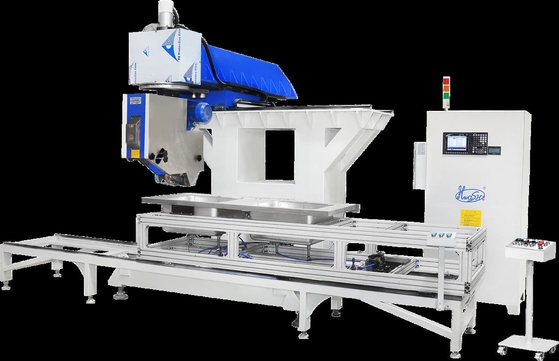 Hwashi CNC Stainless Steel Dapur Sink Bowl Membuat Mesin,,Automatic Seam Welding Machine untuk Italia Tipe Dapur Sink