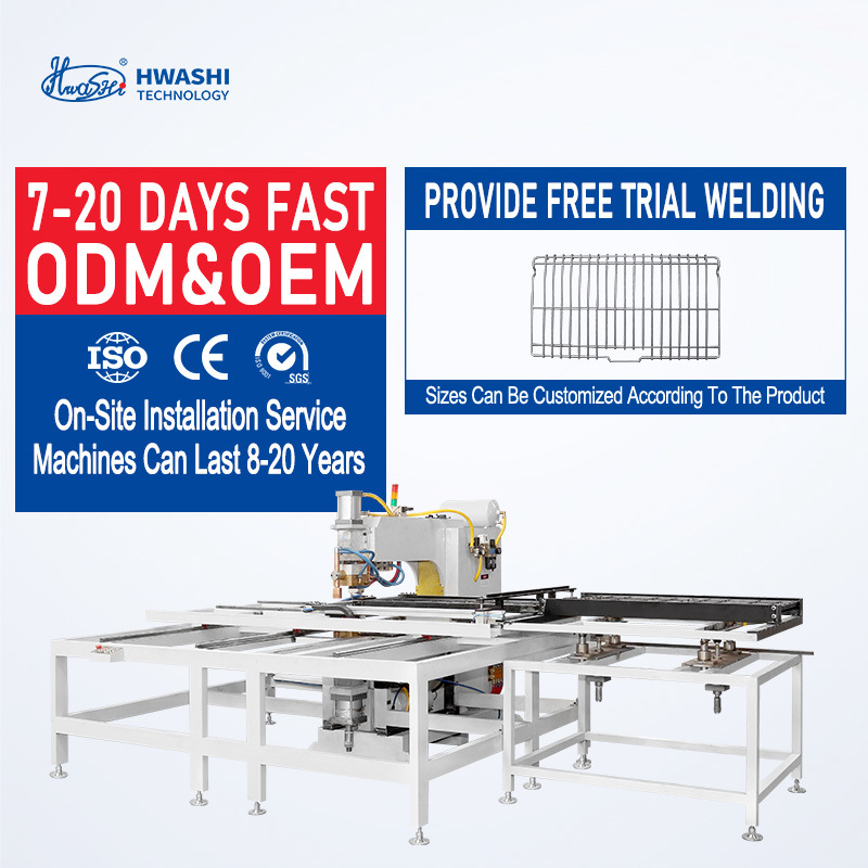 Mesin Pengelasan Wire Mesh dengan Tiga-Fase MF DC Power Supply 1200mm Efektif Lebar Pengelasan dan 3000mm Panjang