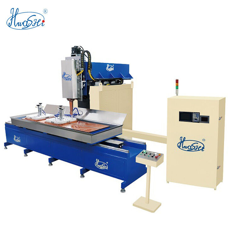 Hwashi Automatic Seam Welding Machine for High-Strength Joints with Adjustable Welding Wheel Speed and 360° Rotational Capability