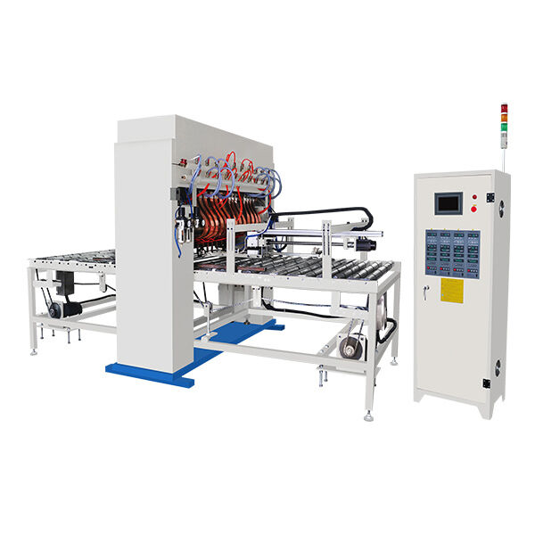 Produksi Cepat PLC layar sentuh Wire Mesh Welding Line 1800mm Lebar 100 Baris Menit Otomatis