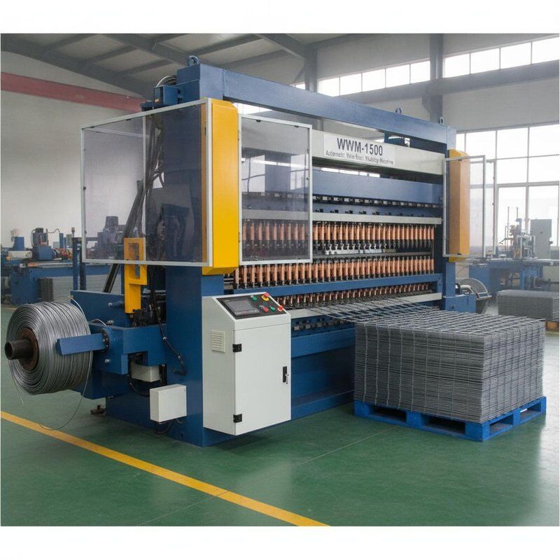 WWM-1500 Otomatis Wire Mesh Mesin Pengelasan 1500mm Lebar Pengelasan 3-6mm Wire Diameter Rebar Bangunan Mesh