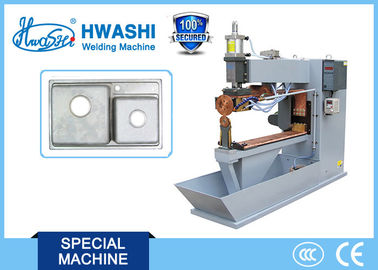 100KVA Semi-Automatic Sink Seam Welder Machine for  304 Stainless Steel 1+1mm thickness