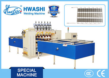 6 kepala Otomatis Kondensor Wire Mesh Spot Welding Machine Dengan Pengelasan DC
