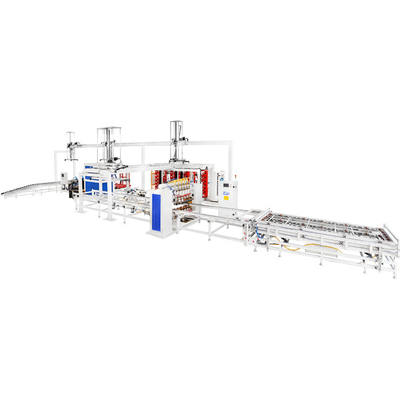 Hwashi 1000L 1200L IBC Tank Cage Frame Mesin Las Lini Produksi Bingkai IBC