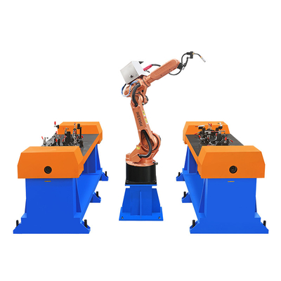Hwashi Motor Frame Arc Welding Robot Lengan 1.4m Robot Pengelasan MIG