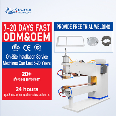 Iso Hwashi Aluminium Spot Welding Machine Bbq Garden Frame Wire Grill Otomatis