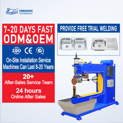 Manual Horizontal Hwashi Mesin Pengelasan Stainless Steel Tangki Air Resistance Rolling