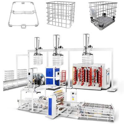 IBC Cage Frame Mesin Pengelasan Otomatis Struktur Gantry Diperkuat yang Stabil dan awet