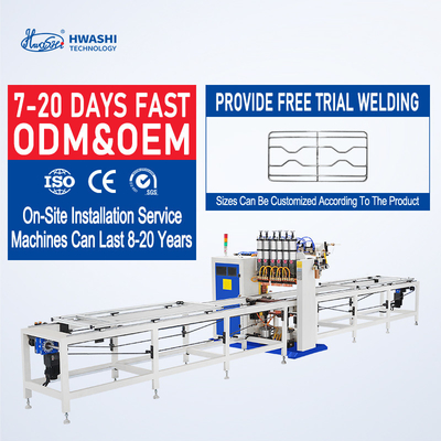 Hwashi Otomatis Wire Mesh Spot Mesin Pengelasan Untuk Filter Bag Cage Rebar Steel Wire Mesh