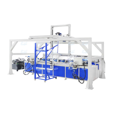 Mesin pengeringan dobel lentur otomatis IBC Mesin pembentuk tabung rangka stainless steel