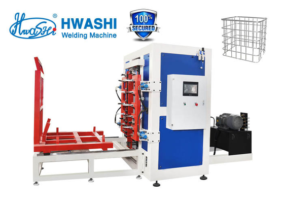 Hwashi IBC Metal Grid Sheet Metal Clinching Machine PLC Control Mesin Pengelasan Tangki IBC