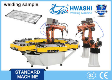 Penyimpanan Kawat Rak Sudut Robotic Welding Machine, Industri Welding Robot Arm 6 Axis