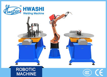 Motor Cycle Frame Otomatis Welding Robot, Metal Frame Industri Robot MIG Welding Machine