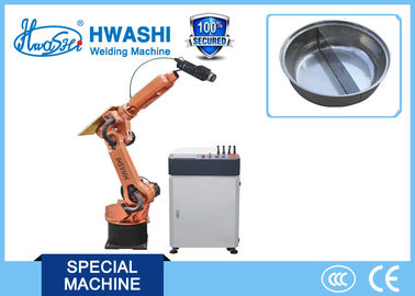 HWASHI Six Axis Laser Welding Robot Arm dengan sabuk stainless steel dan pengelasan Presisi