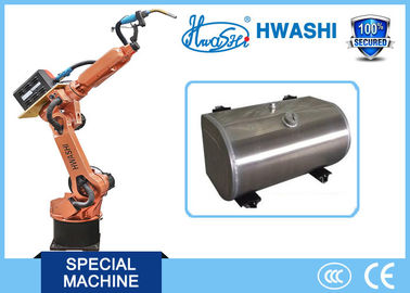 HWASHI 6 Axis Mig Tig Welding Robot Arm untuk Tangki Bahan Bakar Aluminium