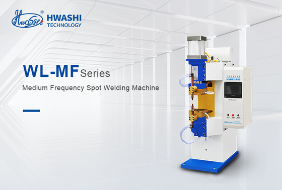 HWASHI Inverter Frekuensi Menengah Mesin Las Titik Aluminium Pneumatik