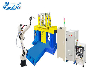 360 ° Rotasi Hwashi Robotic Spot Welding Machine CNC Dengan Servo Motor 3400W
