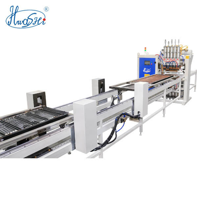 Hwashi Otomatis Multi Point Refrigerating Condenser Wire Mesh Spot Welding Machine Low Carbon Steel Wire Mesh Welding