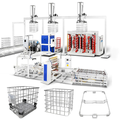 High Welding Current Automatic Cage Welding Machine mesin blow molding untuk Intermediate Bulk Container Manufacturing