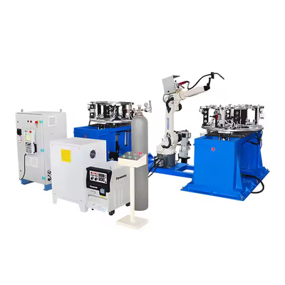 Hwashi Industrial MIG Welding Robots Beam Welding Robot Untuk Rangka Rak Penyimpanan
