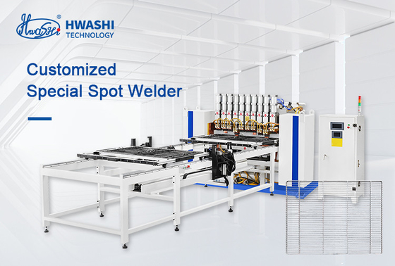 Hwashi Swinq BaseWire Frame Welding Machine Mesin Pengelasan Barisan Kawat Besi