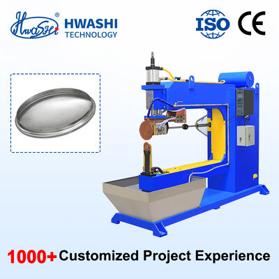 Mesin Las Gulir Otomatis Arus Output 40000A untuk Manufaktur Drum Minyak dan Peralatan Las Sambungan Tutup Drum