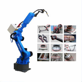 HWASHI Otomatis Arc CO2 MIG Welding Robot untuk Suku Cadang Mobil / Bearing
