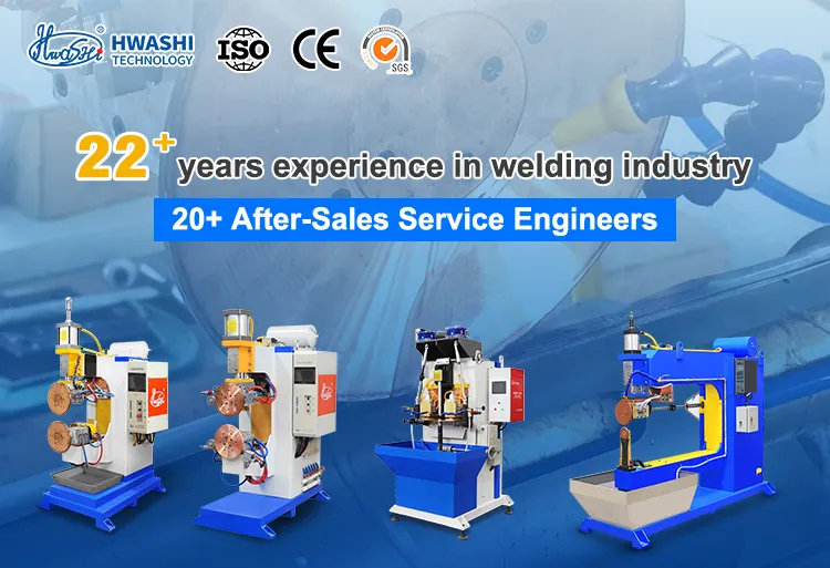 Hwashi Customized 38ov Double Station Fuel Tank Making Machine, Seam/Roll Weldingmachine untuk Tank 0