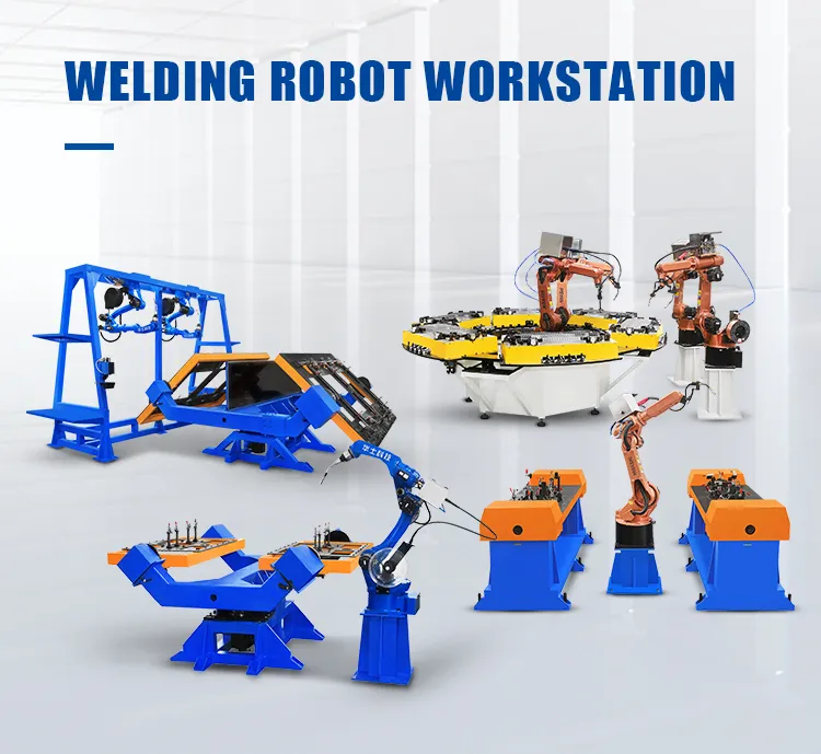 Hwashi Industrial CNC Welding Machine Robot 6 Axis dengan Servo, Welding Robot Arm Positioner Rack, Otomatis TIG Welding Robot 3
