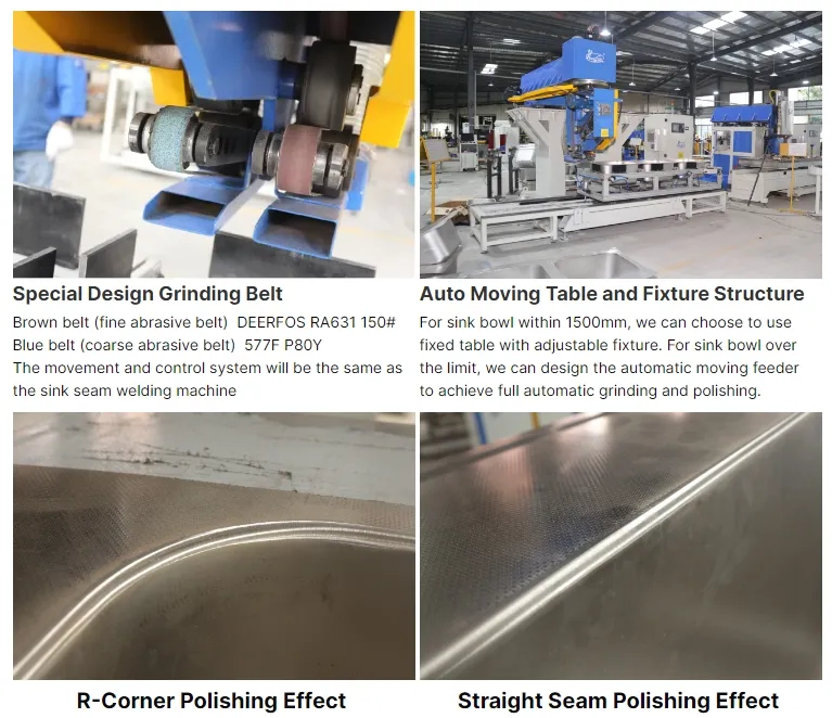 Hwashi WL-AT-PM1200 Automatic Sink Rolling Wheel Machine, Lini Produksi Pengelasan Tangki Air 1