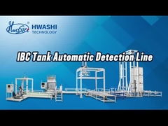 1000L 1200L IBC Tank Cage Detection Line Mesin Uji Kebocoran IBC